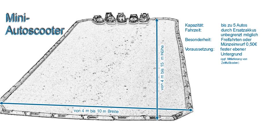 Maße Mini-Autoscooter