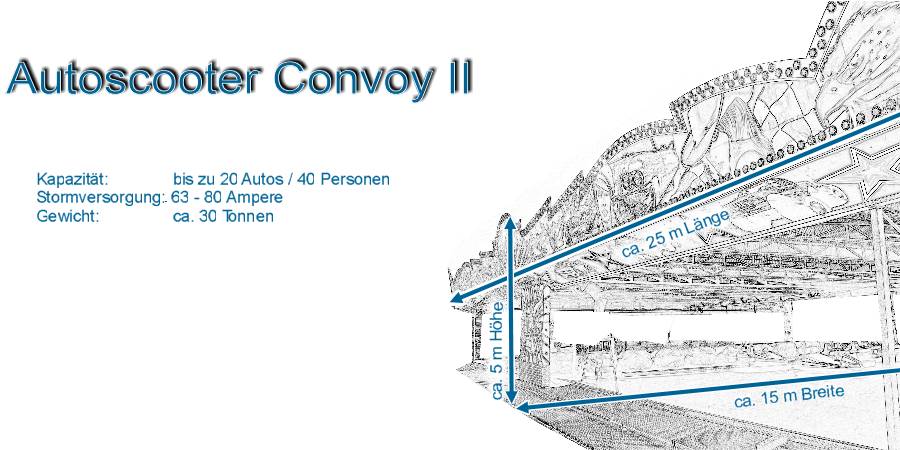 Maße Autoscooter Convoy II